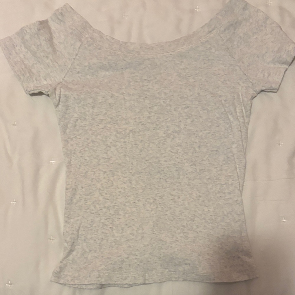 Brandy Melville Heather Gray Short Sleeve Tee